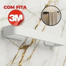 Porta Toalha de Rosto Banho Banheiro Lavabo Acessórios com fita Dupla Face Forte