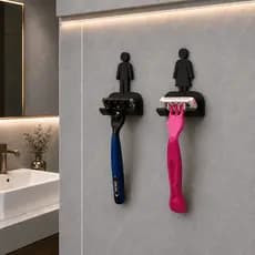 Suporte de Lâmina de Barbear Adesivo Moderno