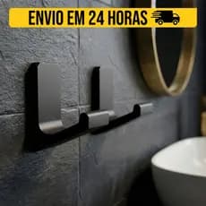 Gancho de Parede com Fita Dupla Face 3M para Toalhas Banheiro Duas Cores M1