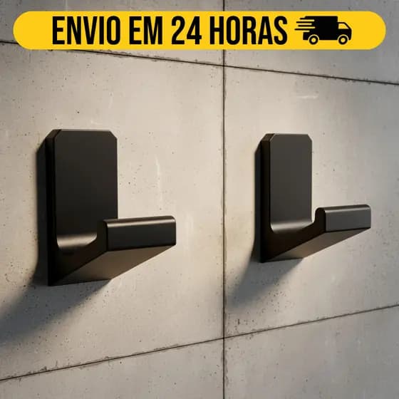 Ganchos Adesivos para Parede - Suporte Resistente para Toalhas de Banheiro e Cozinha