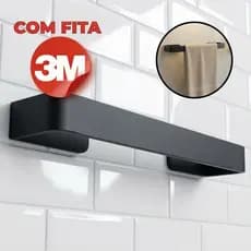 Organizador Banheiro Porta Toalha Rosto Adesivo Resistente Sem Furo 25cm