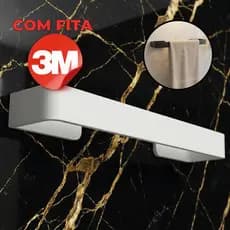 Suporte Toalha Rosto Banheiro Lavabo Adesivo Resistente Sem Furos Prático com Dupla Face