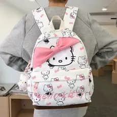 Mochila escolar infantil de menina com desenho animado fofo A0GF
