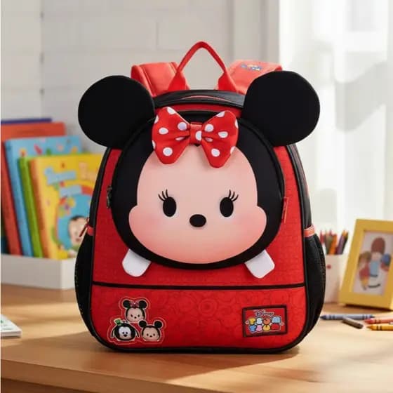 Mochila De Costas Escolar Infantil Minnie Vermelho Infantil MinnieMochila De Costas Escolar Infantil Minnie Vermelho