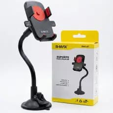 Suporte de Celular Automotivo B-MAX BMG-07 – Haste Flexível Longa com Ventosa de Alta Aderência