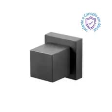 Acabamento Registro Quadrado Preto Fosco Deca 16 Estrias 1/2” 3/4” | Metal Black Matte Luxo