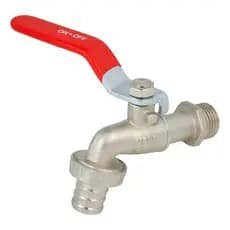 Torneira Esfera 1/2 X 3/4 Metal Jardim Tanque Lavanderia 7cm Cinza Brilhante