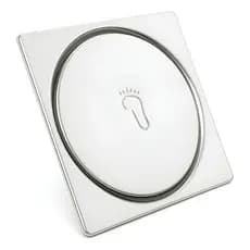 Ralo Click Inteligente 10x10 Cromado Banheiro Quadrado Metal