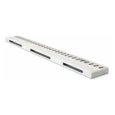 Ralo Linear Para Banheiro Pratic Max 40cm Em Alumínio Grelha