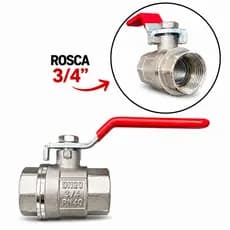 Registro Esfera 3/4 Alavanca Dn20 Pn40 Metal Obras