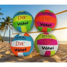 Bola de Voleibol Tamanho Peso Oficial Macia Cores Vibrantes
