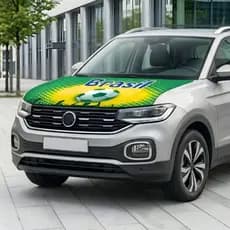 Capa p/ Capô de Carro do Brasil 100x150cm Gol Futebol Copa