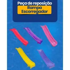 Rampa Escorregador Médio 3 Degraus - Plástico Reposição Infantil