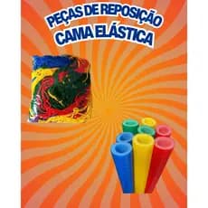 Kit Cama Elástica 1,83m Rede + 6 Isotubos Pula Pula