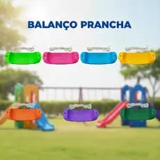 Balanço Infantil Prancha com Corda Plástico Resistente Até 50kg