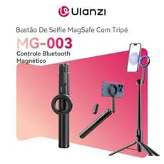 ULANZI MG-003 Bastão De Selfie Magnético MagSafe Com Tripé E Controle Bluetooth Para iPhone 17 16