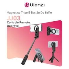 ULANZI JJ03 Magnético Tripé E Bastão De Selfie 360° Dobrável E Portátil Com Controle