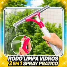 Rodo Spray limpa vidros 2 em 1 vidro espelho box Borrifador Spray Multiuso