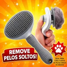 Escova Removedora de Pelos para Pets Animais Gatos tira pelos mortos