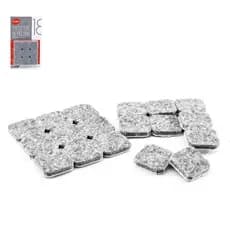 Protetor Para Móveis Em Feltro 2,5cm 18 Peças Quadrado