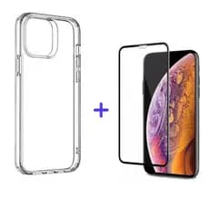 Capa Case Capinha + Película 3D Para iPhone 12, Pro, Pro Max, Mini