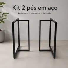 Pé de Mesa Base Mesa Metalon Base Mesa Ferro Pe de Ferro para Mesa Pe Mesa Industrial Tripé