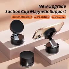 Suporte de telefone preguiçoso para cozinha com ventosa magnética dupla face dobrável para carro Xiaomi Smartphone