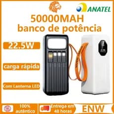 Carregador Portátil portátil grande 50000mah/30000mah/2000mah/10000mah Turbo PD 22.5W carregamento ultrarrápido