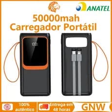 10000mah 20000mah 30000mah 50000mah Power Bank Turbo com Saída Rápida 22.5W para Carregamento Eficiente