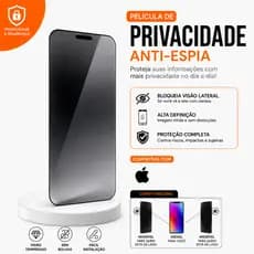 Película Vidro Privacidade Proteção IP XR 11 12 13 14 15 16 17 Pro Max Qualidade Fácil Instalação