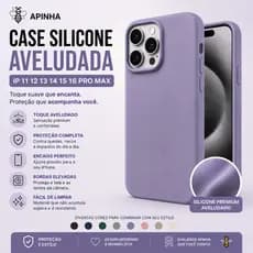 Capinha Case Silicone Aveludada IP 11 12 13 14 15 16 Pro Max Cores Variadas Câmera Aberta Fechada
