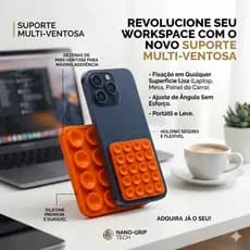 Ventosas para Celular Fixação Espelhos Superfícies Lisas Cores Diversas - Lili