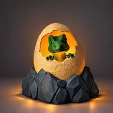 Luminaria Baby Dinossauro 3D Decoração para Quarto Infantil Area Gamer Colecionável Geek  Abajur Led
