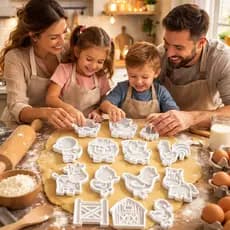 Kit 11 Cortadores de Biscoito Infantil Fazendinha  6cm Cortador Bolacha Massinha Pasta Americana