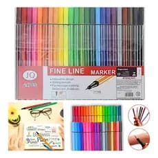 Superbaixos Preço Kit 12/24 Canetas Coloridas De Ponta Fina De 0,4 Mm Para Desenh