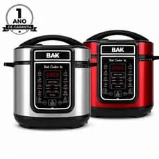 Panela De Pressão Elétrica 5 Litros 900W 127V OU 220V Aço Inox 19 Funcionalidades