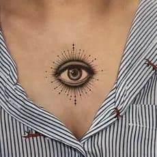 [Novos produtos] Tatuagem de Deus de ervas para olhos singulares à prova d'água de longa duração Simulação semipermanent