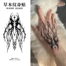 [Novo produto] Adesivos de tatuagem de coxa semipermanente padrão masculino feminino simulação Anti-esfregamento suco br