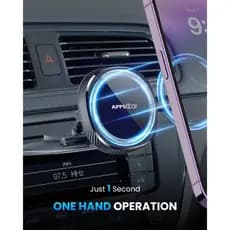 APPS2Car Suporte Para Telefone Celular Magnético MagSafe CD Player Carro Compatível Com iPhone 17-12 Pro Max Mini Plus C