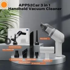 APPS2Car 3 Em 1 Aspirador De Carro 13000PA Limpador Portátil Sem Fio Com Carregamento Tipo C 2 Filtros HEPA Para , Cozin