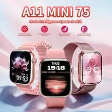 [Frete Grátis]2026 A11 MINI Smartwatch Feminino, Coloca Foto na Tela, NFC, Monitor Cardíaco, à Prova d'Água, Android&iOS