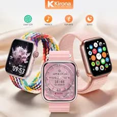 Smartwatch Feminina HW Mini 2 - Relógio Inteligente Esportivo com NFC, Android & iOS | Monitoramento de Saúde