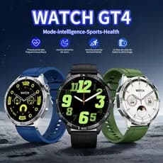 Relógio Inteligente GT4 Smartwatch, Tela 1,83" Alta Definição, Resistente à Água, Monitoramento de Batimentos