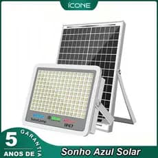 8000W luminária solar Refletor Led Solar Holofote Com Placa Bateria a IP66 Prova D'água Externo