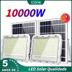 100000W Refletor Led Solar luminária solar Holofote luminária solar externa luminaria para jardim IP69
