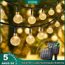 5/7/12M LED Varal De Luzes Iluminação Luzes De Natal Externa Decoração For Gambiarra Casamento Jardim