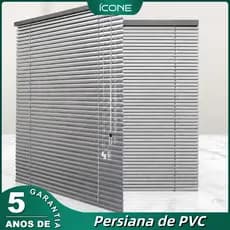 ICONE Persiana PVC Blackout 80/100/120x130cm Espessada para Quarto e Escritório