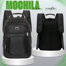Mochila com cabo, ideal para trabalho, escola e faculdade, unissex com compartimento para notebook