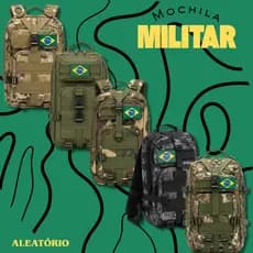 Mochila Militar Unissex, Resistente à Água, Ideal para Acampamento, Trilha, Escola e Dia a Dia
