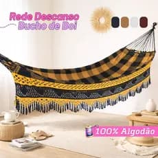 Rede De Descanso Bucho De Boi Luxo Gigante 4,5m Envio Imediato Rede de Dormir